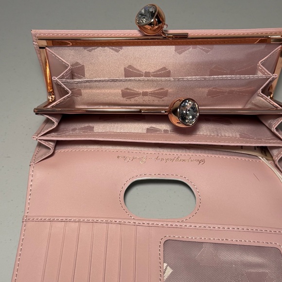 NWT Ted Baker Muscovy Bobble Matinee Textured Leather Wallet - Picture 9 of 10